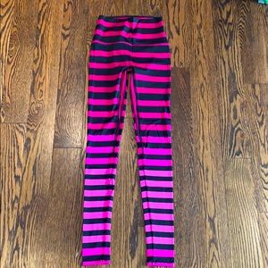 K-DEER pink gradient stripe leggings